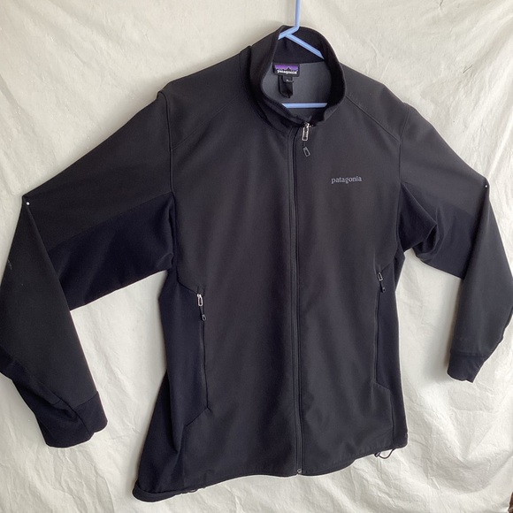 Patagonia Adze Hybrid Jacket Black Polartec Soft Shell coat